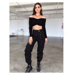 Tiger Mist Aliyah Cargo Pants Black